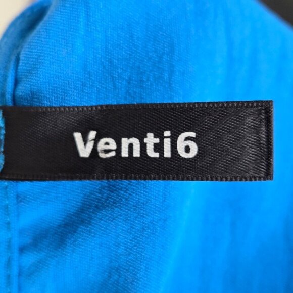 Venti6 Size 1X Lagoon Blue Caftan Gold Embroidered Applique Trim Maxi Length - Picture 8 of 10